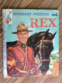 Vintage Rand McNally Elf Children’s Book  Sergeant Preston & Rex