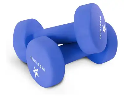 set of two dumbbells 12lbs , View more