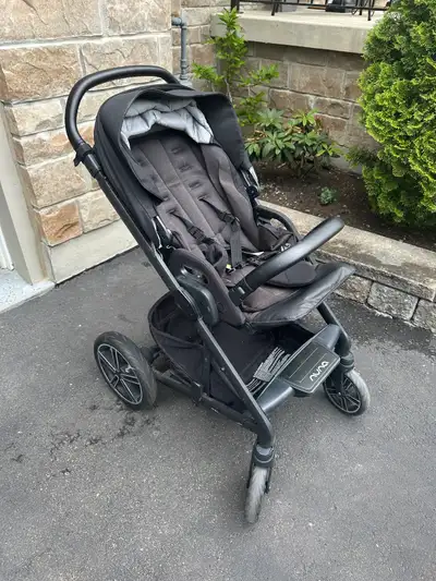 I'm selling a Nuna Stroller, which comes with car seat adapters, making it a versatile travel system...
