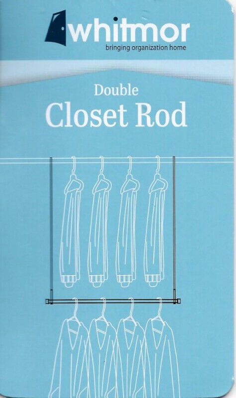 WHITMOR CHROME COLLECTION DOUBLE CLOSET ROD, NO TAX in Storage & Organization in Kitchener / Waterloo