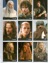 Lord of the rings ,The return of the king COMPLETE UPDATED cards
