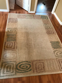 Area rug - ivory pattern 7'6" x 5'3"