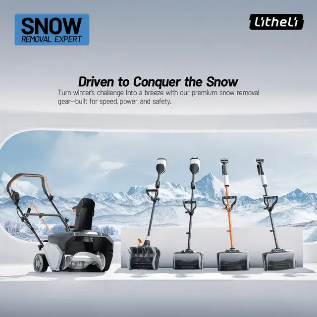 Used 20V Brushless Snow Blower, 12'' Litheli Cordless Shovel wit in Outdoor Tools & Storage in Mississauga / Peel Region - Image 3