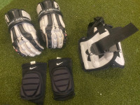 Under Armour Lacrosse Gloves & Kidney Pads