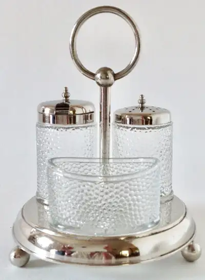 Vintage Collection Ensemble verre et chrome pour la table, View more