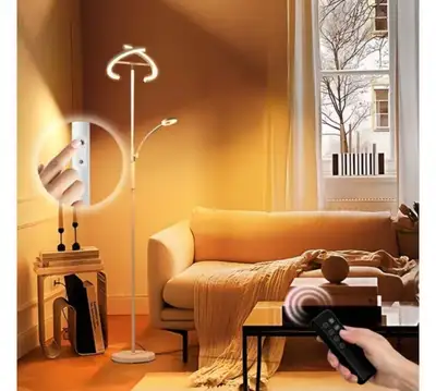 FIMEI Modern LED Floor Lamp with Remote Control, View more