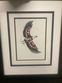 Eagle Print by Indigenous Richard Shorty Signed 