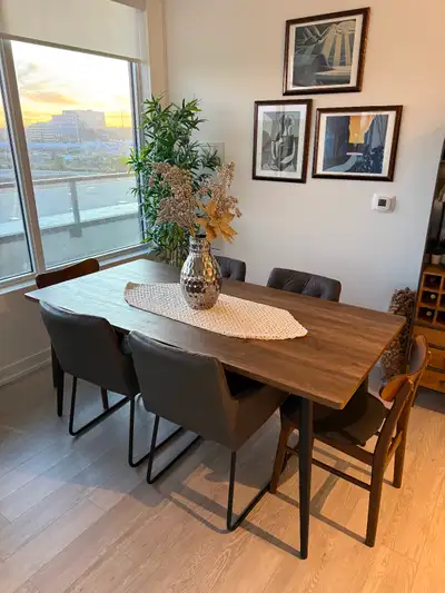 DINNER TABLE 180CM + 6 CHAIRS, View more