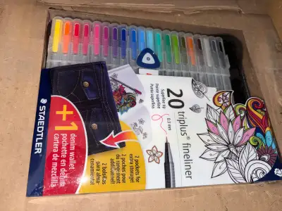 Staedtler fineplus fineliner set or markers drawing pens , View more