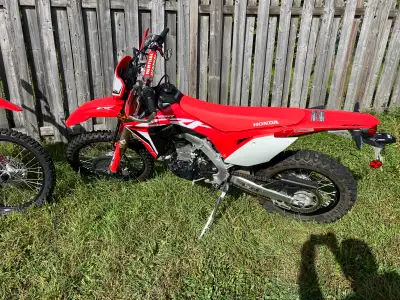 2025 crf300l, has around 5800km. all stock. Mostly road mileage. 5500 obo. 2020 crf450l, around 1900...