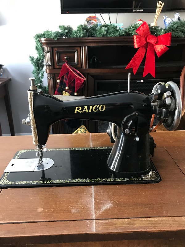 Antique Raico electric sewing machine Arts & Collectibles