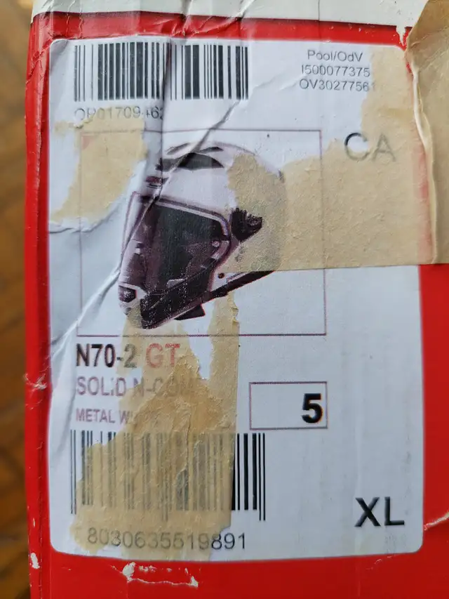 New Nolan Helmet N70-2 GT Classic N-Com metal white XL in Motorcycle Parts & Accessories in Laval / North Shore - Image 4