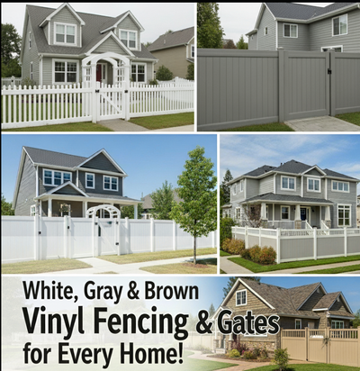 ✅ 6ft Privacy Fences – Strong, sleek, and secure ✅ Custom-Length Panels & Vinyl Gates – Built to fit...