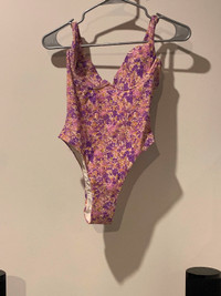 BARCELONA VIOLET FLORAL UNDERWIRED SWIMSUIT