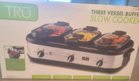 Three Vessel Buffet Slow Cooker
