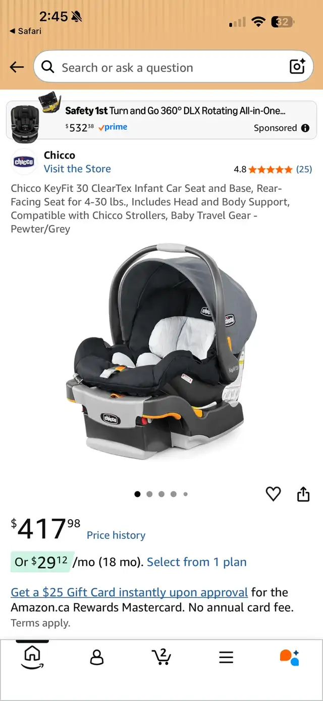 Infant Car seat  in Strollers, Carriers & Car Seats in Edmonton - Image 2