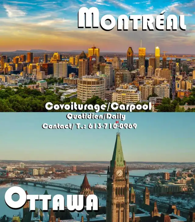 Daily Carpooling Service from Ottawa to Montreal