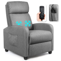 Recliner Massage Chair, Ergonomic Adjustable Single Sofa with Pa