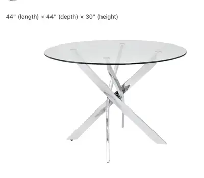 Glass Dining Set with 4 chairs, View more