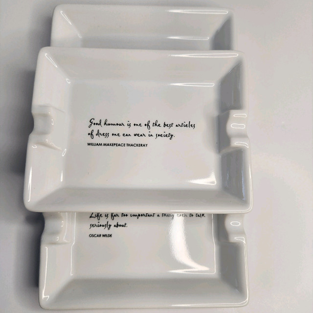 Vintage Collectable Literary Quote Ashtray/Trinket Trays  in Arts & Collectibles in City of Toronto - Image 2