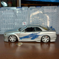 Motor Max Nissan Skyline GT-R Tuner - Scale 1/18 - Silver - $35
