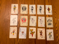 27 JOKERS  DIFFÉRENTS DE JEUX DE CARTES