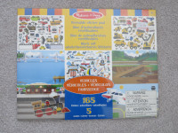 Melissa & Doug REUSABLE STICKER PAD VEHICLES, age 3+, brand new