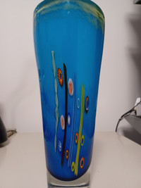 Magnifique vase en verre e style art déco
