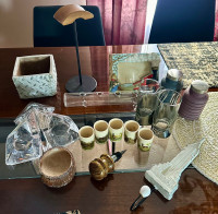 Home Goods Glass, Que, Vase, Planter, Shot Glasses, Tea Lights