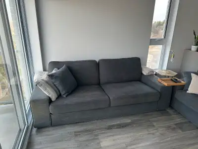 2 sofas kivik gris de chez IKEA en bon état