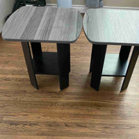 Grey side tables
