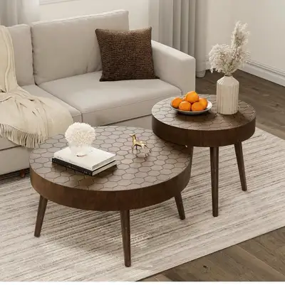 Brand new Bouthillier 2 Piece Coffee Table Set, Traditional MDF , View more