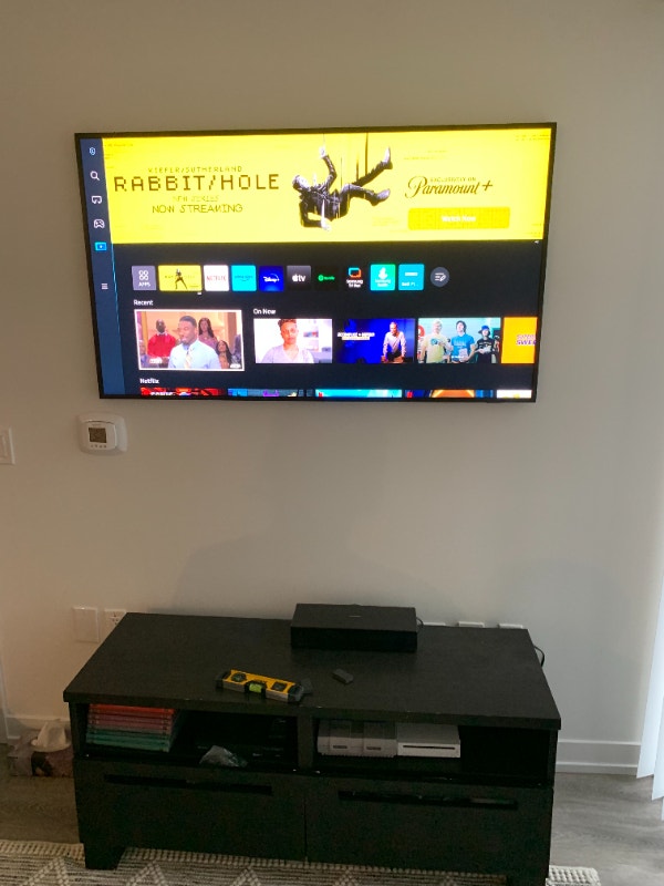 Samsung Frame TV Wall Mount Installation with cable concealment
