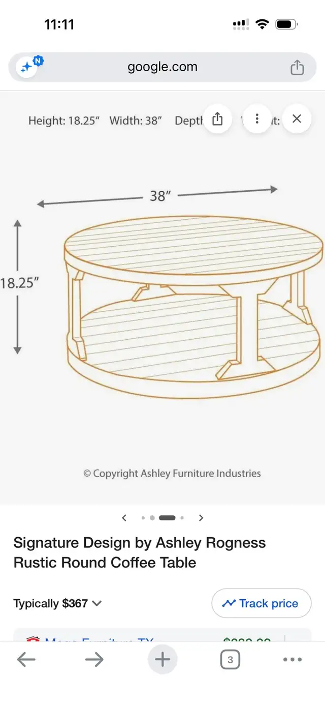 Wooden Coffee Table  in Coffee Tables in Mississauga / Peel Region - Image 5
