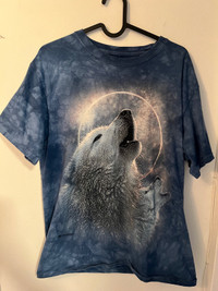 Tie dye wolf T shirt 