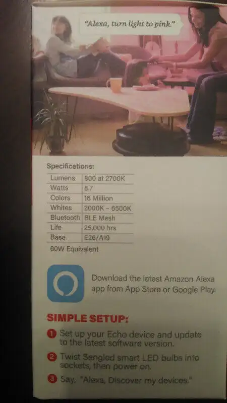 Sengled Bluetooth Mesh Smart LED MultiColor RGB Light Bulb Alexa in Indoor Lighting & Fans in Mississauga / Peel Region - Image 3