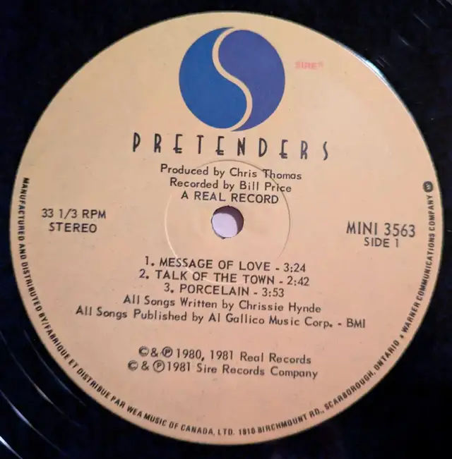 Pretenders Extended Play 12" Vinyl Record 62865712510339122