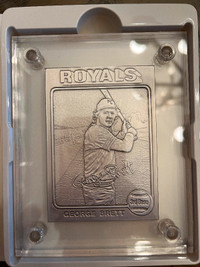George Brett Silver Minted Playing Card