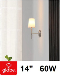 1-Light Wall Sconce, Brushed Nickel- NEW ITEM