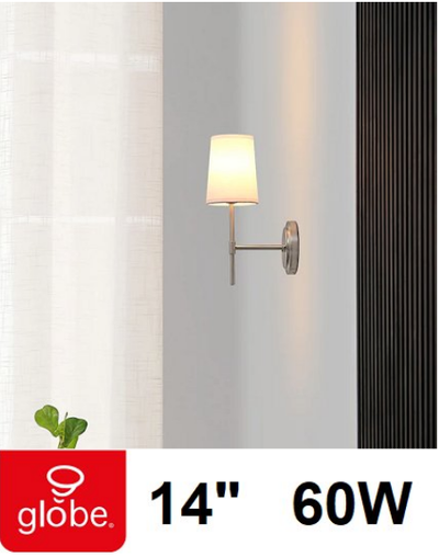1-Light Wall Sconce, Brushed Nickel- NEW ITEM, View more