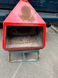 Red Outdoor Fire Pit Stove Fireplace