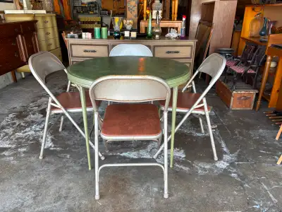 Folding Card Table and Chairs., View more