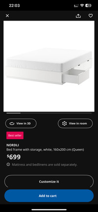 IKEA NORDLI Bed frame