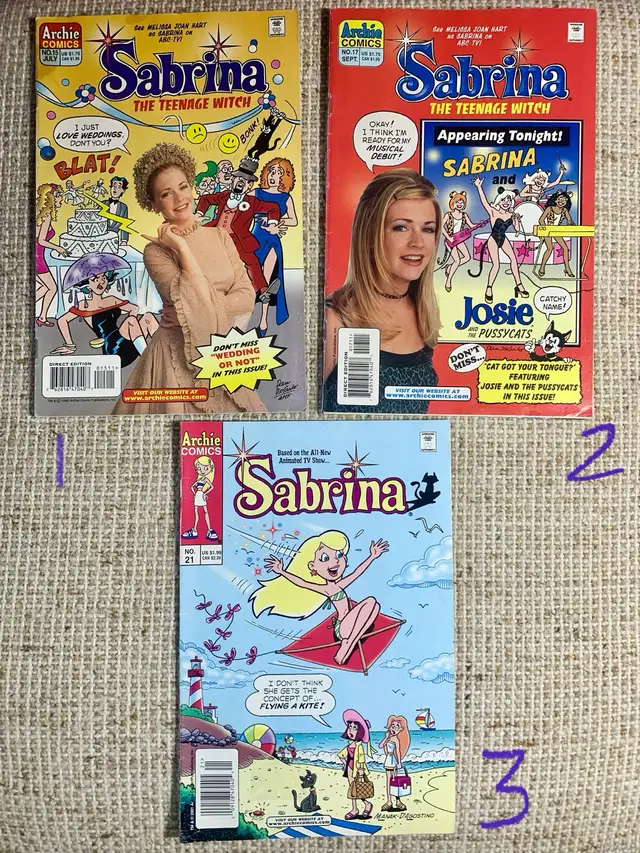 Sabrina The Teenage Witch Comics (3 comic lot) in Comics & Graphic Novels in Mississauga / Peel Region - Image 2