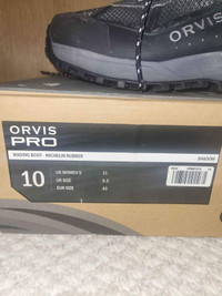 Orvis Pro wading boots.
