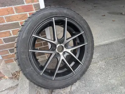 Set of 4, Very good condition (about half life, 7/11 as measured by Kaltire) winter tires on rims fr...