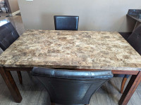 Marble Table & Chairs