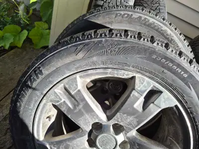 235/55 R18 winter tires on toyota rims
