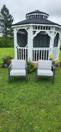 Cushioned Patio Chairs - Set of two