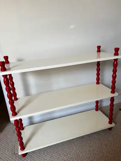 Vintage 1970s kids' bookshelf, View more